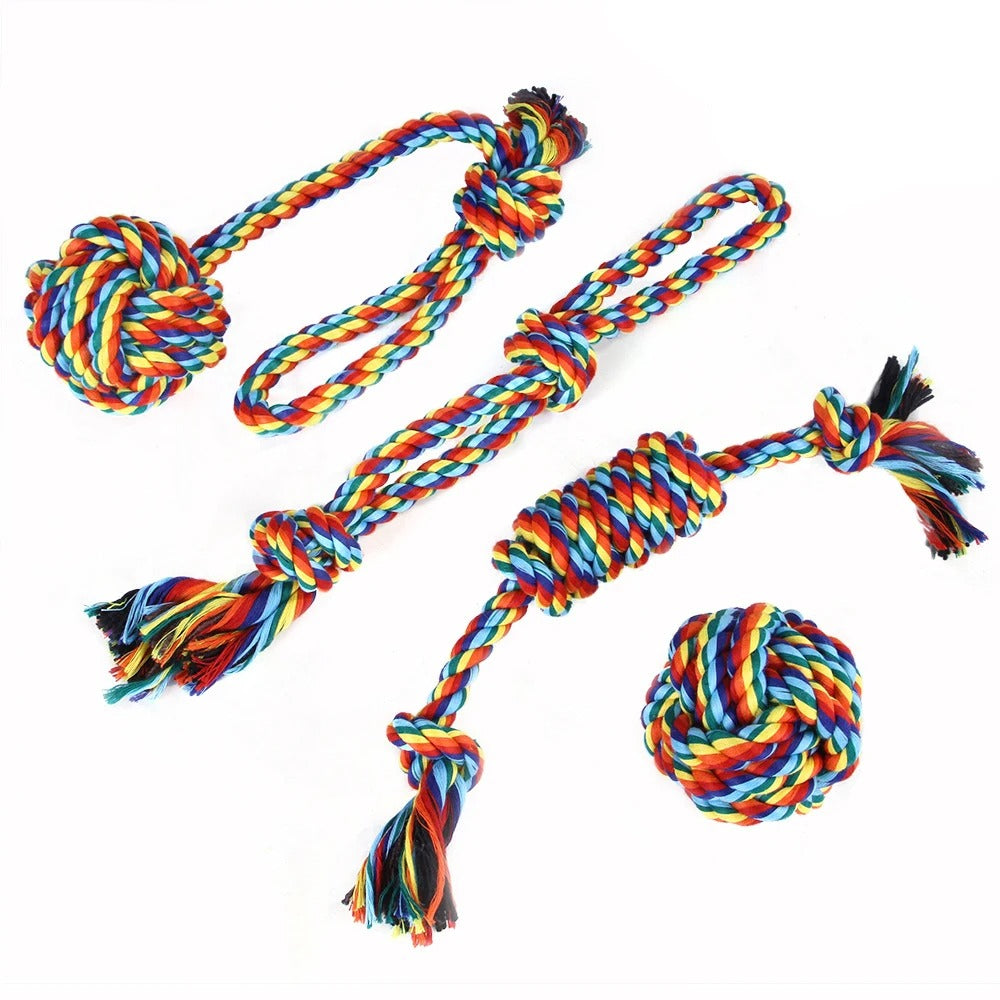 🔥 Indestructible Dog Rope Toys! Heavy-Duty Cotton Ropes⚡For Aggressive Chewers💪【Ultimate Chew Proof】 🔥 Indestructible Dog Rope Toys! Heavy-Duty Cotton Ropes⚡For Aggressive Chewers💪【Ultimate Chew Proof】